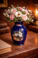 Vase asiatique ancien bleu