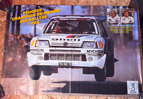 Affiche originale peugeot - peugeot, 205