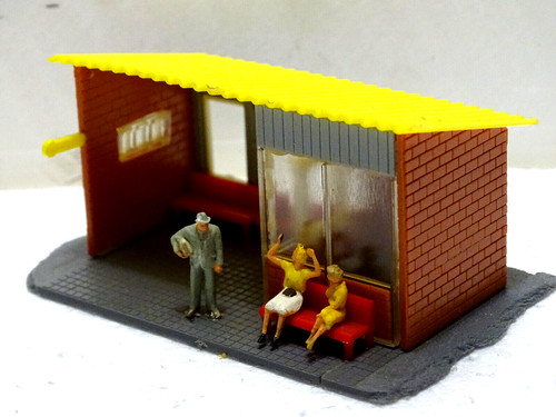 Maquette montée abris de - maquette,