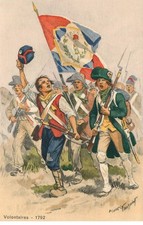 UNIFORME Soldat Volontaire 1792  illustrateur Maurice TOUSSAINT