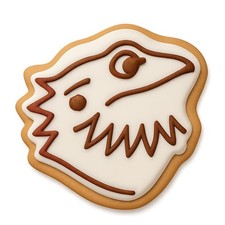 Majestic Pogona Head Cookie