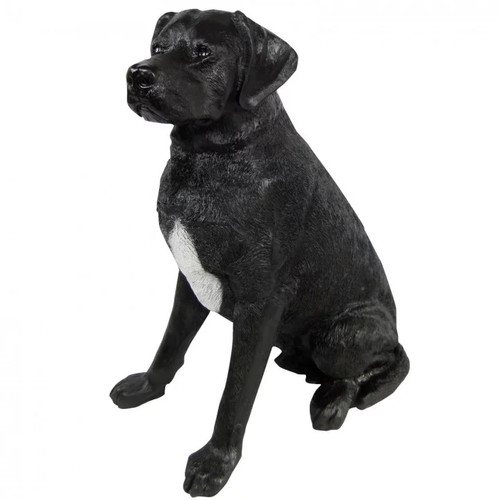 Statue chien labrador assis - labrador,