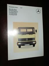 Mercedes Benz 1117 Flatbed Truck 11t Technical Data Brochure Advertising Brochure