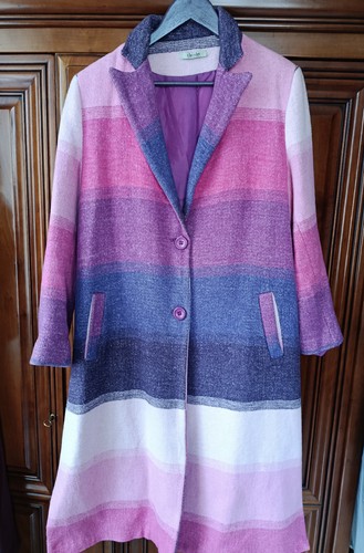 Beau manteau long multicolore - beau,