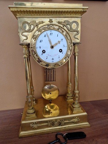 Pendule portique bronze - portique,