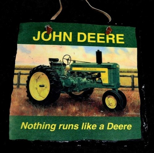 John deere tractor plaque - plaque, on