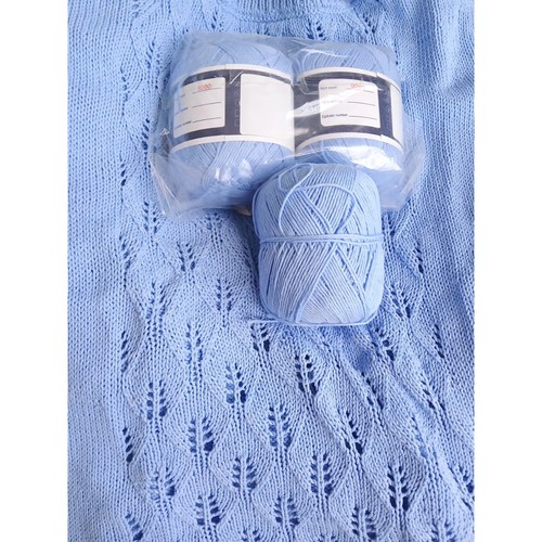 Pelotes coton bleu - pelotes,