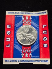 1998 Nagano Luge Commemorative Medal USA Olympics, Original Packaging (Z-0941)