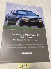 Chrysler Saratoga LE catalogue