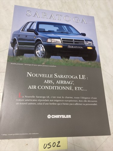 Chrysler saratoga catalogue - saratoga,