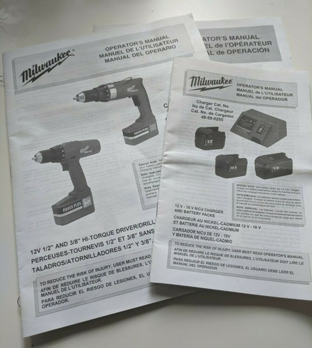 Set instruction manuals - of,
