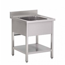 Plonge inox 1 bassin (L)700 mm