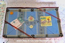 service table 8 personnes, véritable Linge Basque d'origine, neuf, vintage