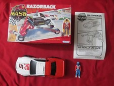 Vintage 1987 M.A.S.K. Razorback with Box MASK Kenner Complete (No Poster)
