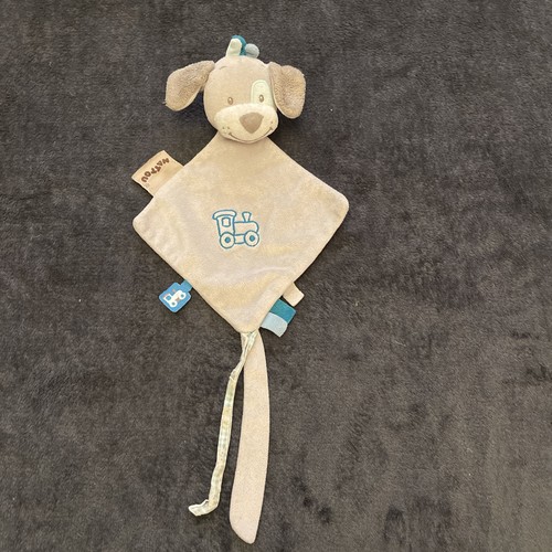 Doudou plat chien nattou gris - plat,