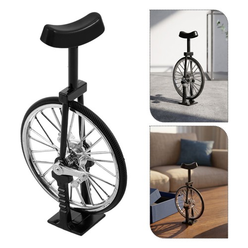 Black alloy mini unicycle - alloy,