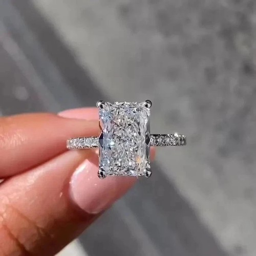 Bague diamant cultivé en - bague,