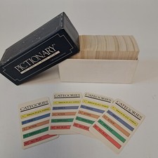 Vintage 1985 Pictionary First Edition  - ONE Set of Replacement Cards ONLY +4