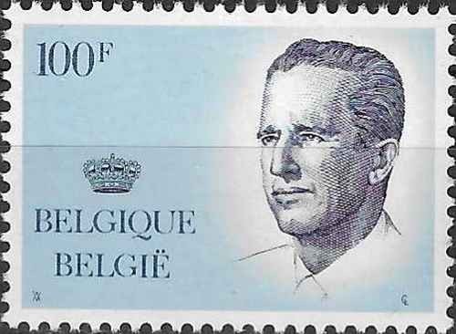 Timbre personnages baudouin - personnages, (baudouin