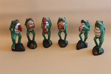 Lot de 6 crapauds musiciens