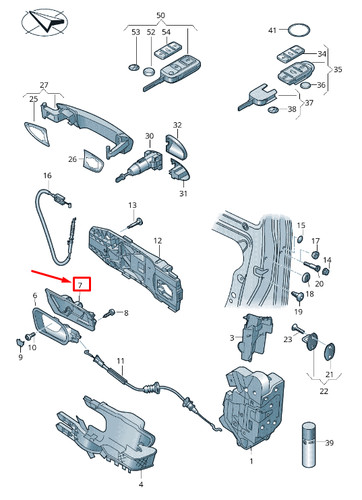Sharan pièce de serrage - vw,