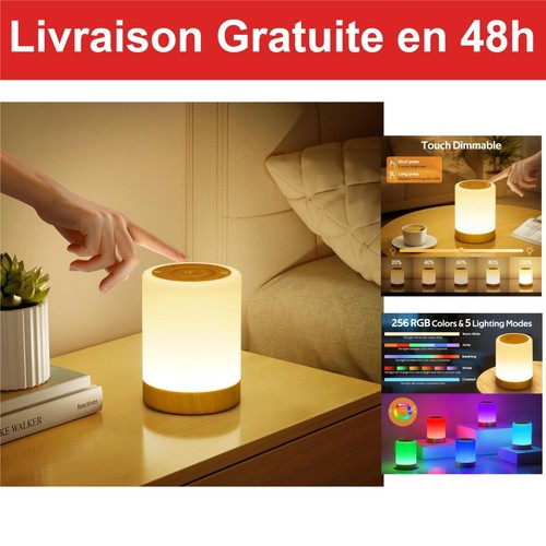 Lampe chevet tactile led - de,