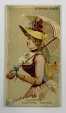 1888 N18 Allen & Ginter Parasol Drill Arms Forward March 125E