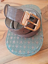 Galuchat belt Dunhill Rosé Gold Samurau Shagreen skin |アカエイ big money