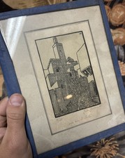 Jules GALAND Salé Maroc Gravure Peinture Orientaliste Orientalisme