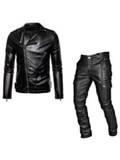 Veste Ensemble Moto Cuir