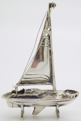 Figurine voilier navire - voilier, argent