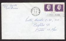 cover with french slogan Trois-Rivieres Quebec 28/III/1965 (C522)