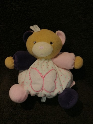 Doudou ours boule violet - , rose