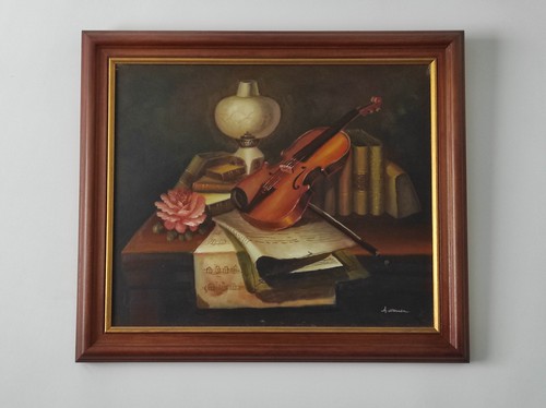 Tableau nature morte - au, violon