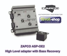 Niveau de haut-parleur OEM ZAPCO ASP-OE2 vers préampli RCA avec récupération ...