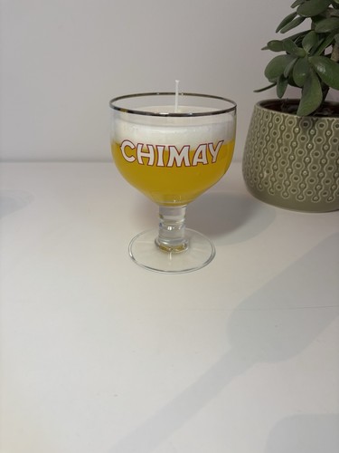 Bougie trompe œil bière - trompe,
