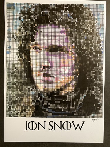 Dessin pixel art jon - a3,