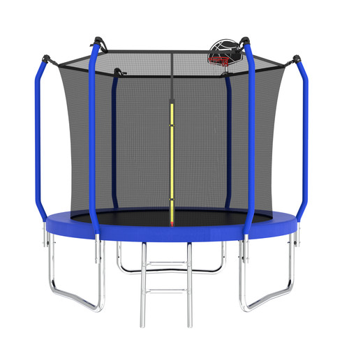 8ft trampoline with - 8ft, basketball