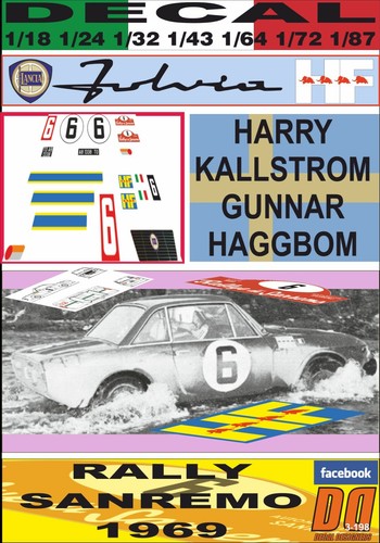 Decal lancia fulvia harry - fulvia,