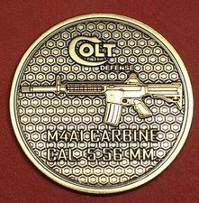 Colt Firearms Defense M4A1 Display Case Bronze Medallion