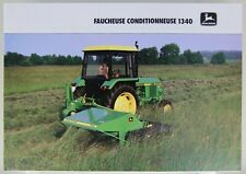 prospectus brochure faucheuse conditionneuse 1340 John Deere tracteur tractor