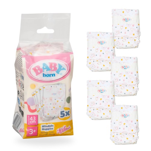Baby born nappies - born, 5-pack,