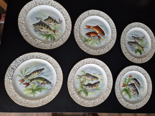 Assiettes poisson - assiettes,
