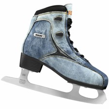 Roces Denim Damen Patins À Glace Jeans Bleu NEU