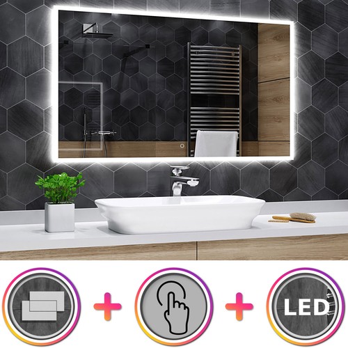 Led miroir salle - miroir,