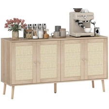 HOMCOM Buffet 140x40x75cm Bois