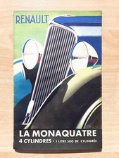 Renault Monaquatre, prospectus