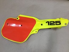 1983 83 Yamaha YZ125 YZ 125  right side number panel plate  OEM