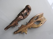 OLD PAIR OF TRIMS ORNAMENT FALLS BRONZE FURNITURE FURNITURE LOUIS XV