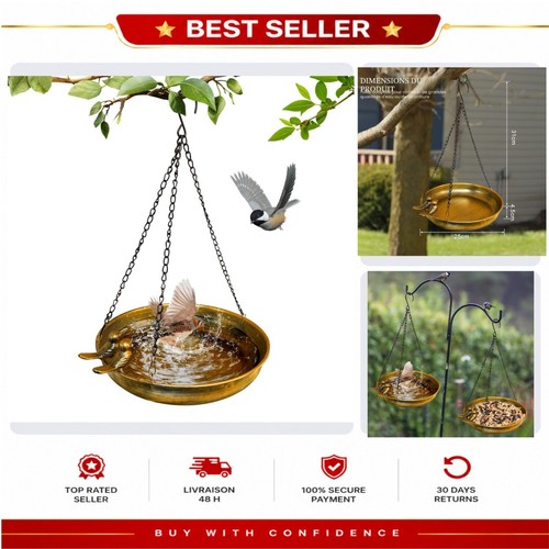 Bain oiseaux suspendu - , en